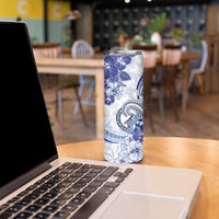 Polynesia Paisley Skinny Tumbler Mix Navy Polynesian Pattern LT05 - Polynesian Pride