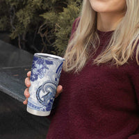 Polynesia Paisley Tumbler Cup Mix Navy Polynesian Pattern LT05 - Polynesian Pride