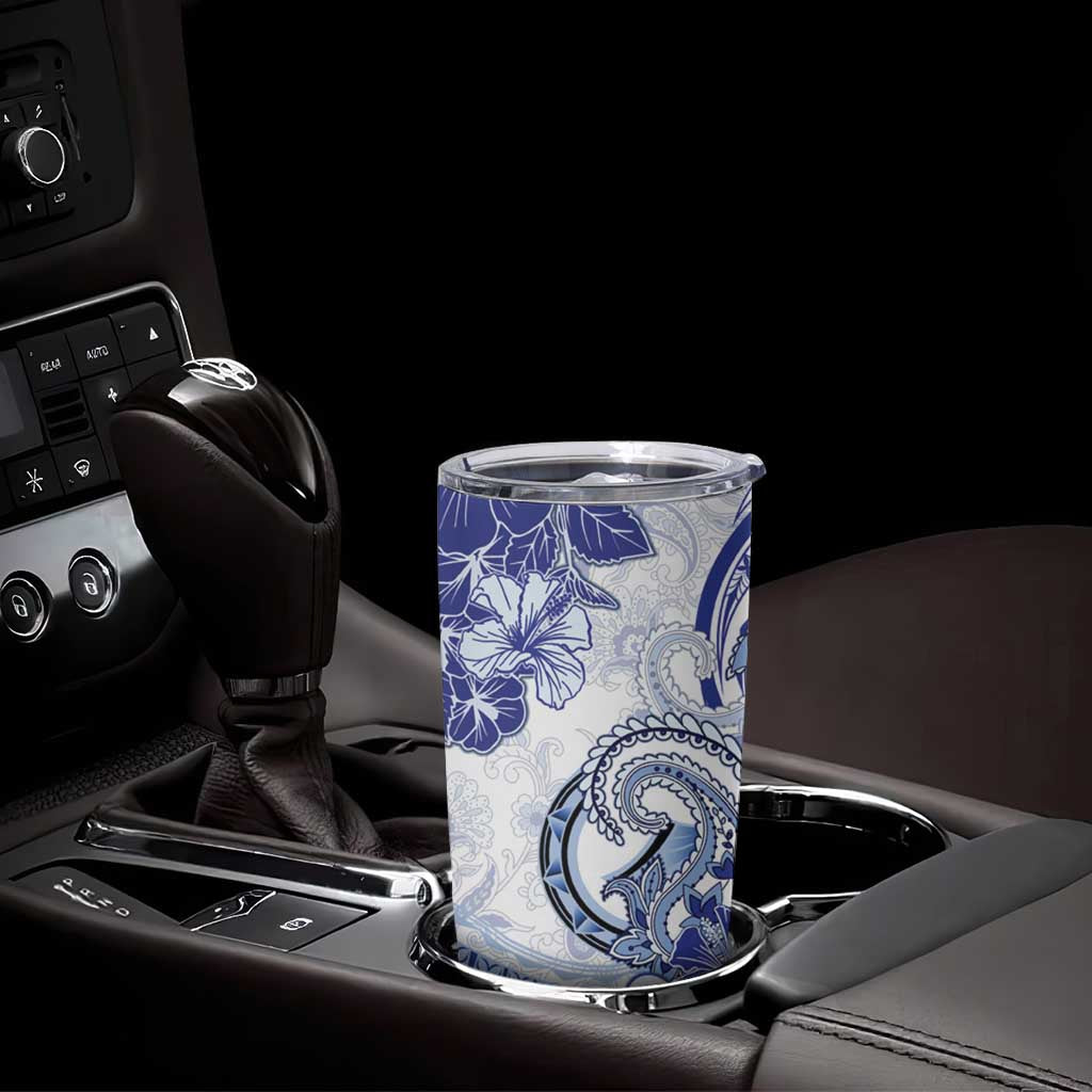 Polynesia Paisley Tumbler Cup Mix Navy Polynesian Pattern LT05 - Polynesian Pride