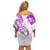 Polynesia Paisley Family Matching Off Shoulder Short Dress and Hawaiian Shirt Mix Pink Polynesian Pattern LT05 - Polynesian Pride