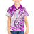 Polynesia Paisley Family Matching Off Shoulder Short Dress and Hawaiian Shirt Mix Pink Polynesian Pattern LT05 Son's Shirt Pink - Polynesian Pride