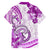 Polynesia Paisley Family Matching Short Sleeve Bodycon Dress and Hawaiian Shirt Mix Pink Polynesian Pattern LT05 - Polynesian Pride