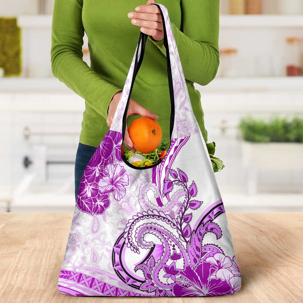 Polynesia Paisley Grocery Bag Mix Pink Polynesian Pattern LT05 - Polynesian Pride