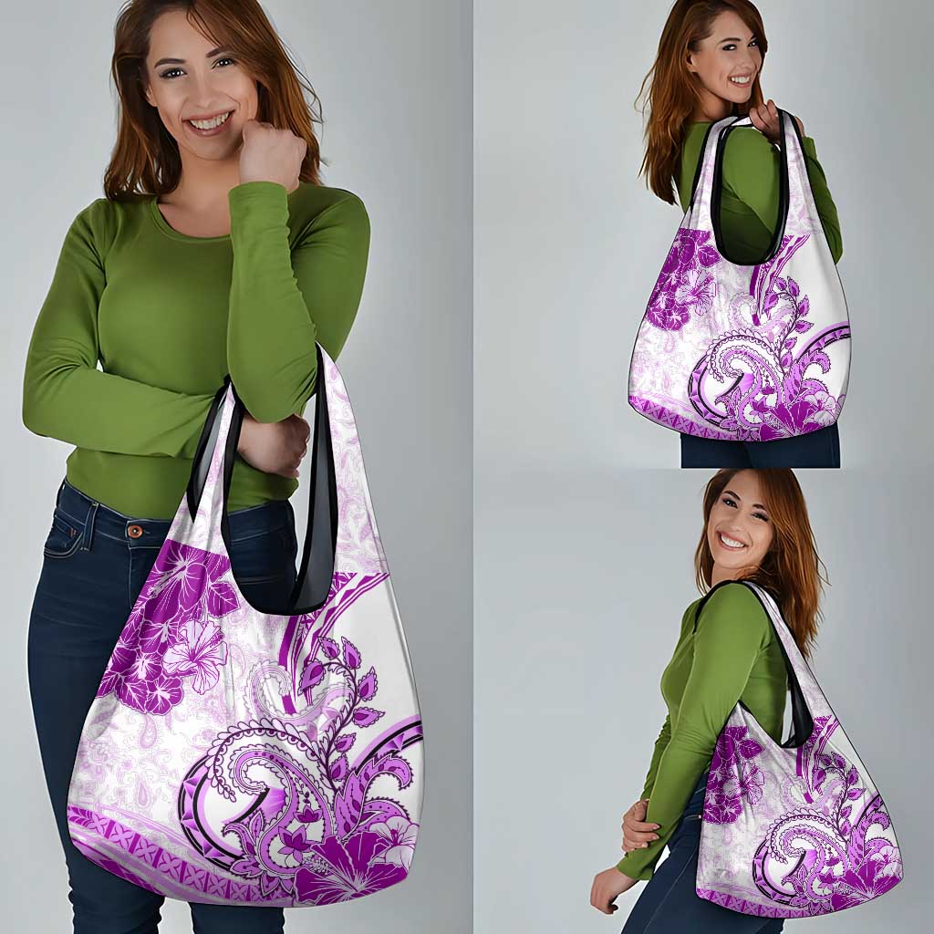 Polynesia Paisley Grocery Bag Mix Pink Polynesian Pattern LT05 - Polynesian Pride