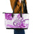 Polynesia Paisley Leather Tote Bag Mix Pink Polynesian Pattern