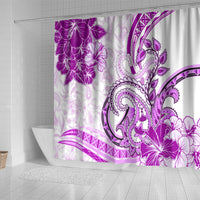 Polynesia Paisley Shower Curtain Mix Pink Polynesian Pattern LT05 - Polynesian Pride