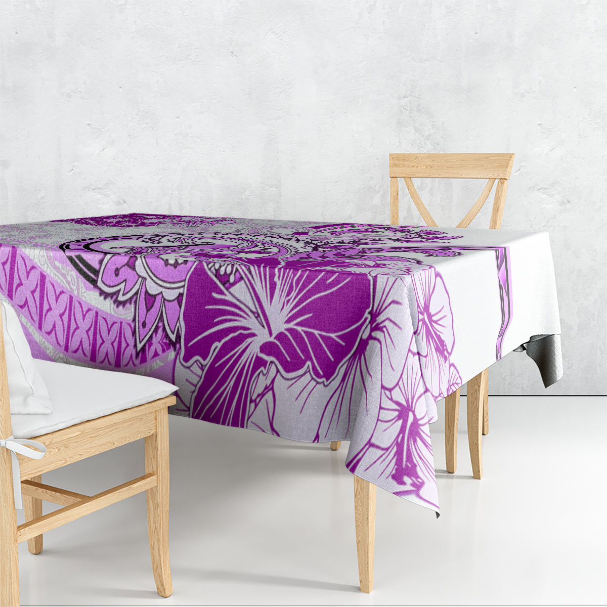 Polynesia Paisley Tablecloth Mix Pink Polynesian Pattern LT05 - Polynesian Pride