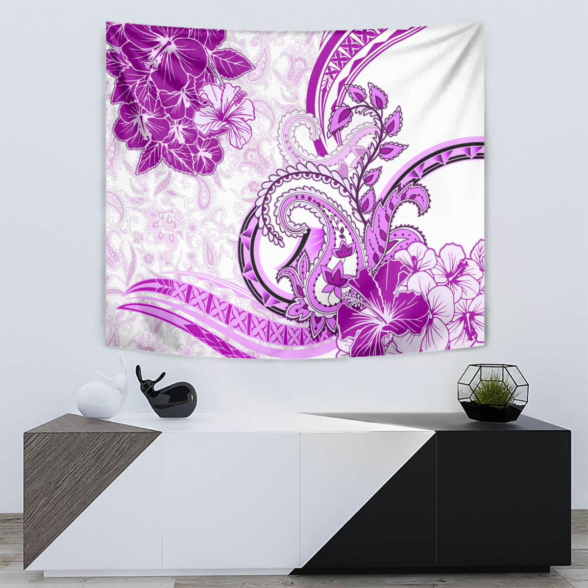 Polynesia Paisley Tapestry Mix Pink Polynesian Pattern LT05 - Polynesian Pride