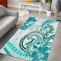 Polynesia Paisley Area Rug Mix Teal Polynesian Pattern LT05 - Polynesian Pride