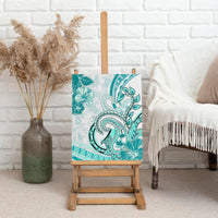 Polynesia Paisley Canvas Wall Art Mix Teal Polynesian Pattern LT05 - Polynesian Pride