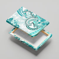 Polynesia Paisley Canvas Wall Art Mix Teal Polynesian Pattern LT05 - Polynesian Pride