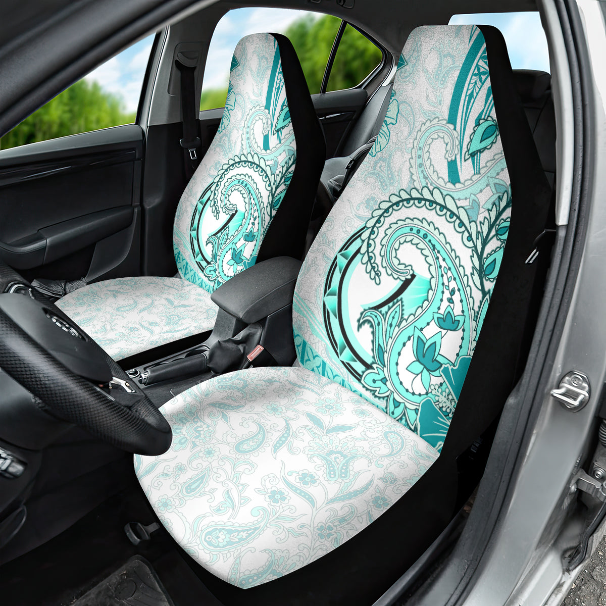 Polynesia Paisley Car Seat Cover Mix Teal Polynesian Pattern LT05 - Polynesian Pride