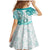 Polynesia Paisley Family Matching Mermaid Dress and Hawaiian Shirt Mix Teal Polynesian Pattern LT05 - Polynesian Pride