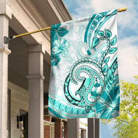 Polynesia Paisley Garden Flag Mix Teal Polynesian Pattern LT05 House Flag Teal - Polynesian Pride