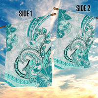 Polynesia Paisley Garden Flag Mix Teal Polynesian Pattern LT05 - Polynesian Pride