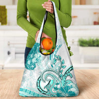 Polynesia Paisley Grocery Bag Mix Teal Polynesian Pattern LT05 - Polynesian Pride