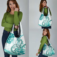 Polynesia Paisley Grocery Bag Mix Teal Polynesian Pattern LT05 - Polynesian Pride