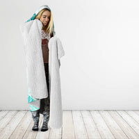 Polynesia Paisley Hooded Blanket Mix Teal Polynesian Pattern LT05 - Polynesian Pride