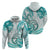 Polynesia Paisley Hoodie Mix Teal Polynesian Pattern LT05 - Polynesian Pride