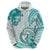 Polynesia Paisley Hoodie Mix Teal Polynesian Pattern LT05 - Polynesian Pride