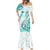 Polynesia Paisley Mermaid Dress Mix Teal Polynesian Pattern LT05 - Polynesian Pride