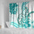 Polynesia Paisley Shower Curtain Mix Teal Polynesian Pattern