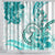 Polynesia Paisley Shower Curtain Mix Teal Polynesian Pattern