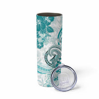 Polynesia Paisley Skinny Tumbler Mix Teal Polynesian Pattern LT05 - Polynesian Pride