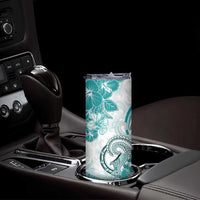 Polynesia Paisley Skinny Tumbler Mix Teal Polynesian Pattern LT05 - Polynesian Pride