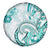 Polynesia Paisley Spare Tire Cover Mix Teal Polynesian Pattern