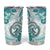 Polynesia Paisley Tumbler Cup Mix Teal Polynesian Pattern