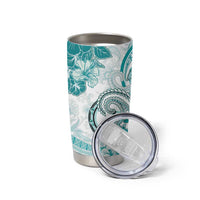 Polynesia Paisley Tumbler Cup Mix Teal Polynesian Pattern LT05 - Polynesian Pride