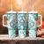 Polynesia Paisley Tumbler With Handle Mix Teal Polynesian Pattern