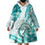 Polynesia Paisley Wearable Blanket Hoodie Mix Teal Polynesian Pattern LT05 - Polynesian Pride