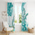 Polynesia Paisley Window Curtain Mix Teal Polynesian Pattern