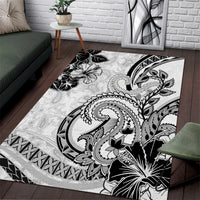 Polynesia Paisley Area Rug Mix White Polynesian Pattern LT05 White - Polynesian Pride