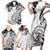 Polynesia Paisley Family Matching Short Sleeve Bodycon Dress and Hawaiian Shirt Mix White Polynesian Pattern LT05 - Polynesian Pride