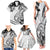 Polynesia Paisley Family Matching Tank Maxi Dress and Hawaiian Shirt Mix White Polynesian Pattern LT05 - Polynesian Pride