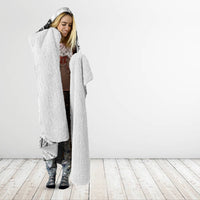 Polynesia Paisley Hooded Blanket Mix White Polynesian Pattern LT05 - Polynesian Pride