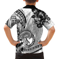 Polynesia Paisley Kid Hawaiian Shirt Mix White Polynesian Pattern LT05 - Polynesian Pride