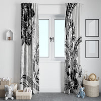 Polynesia Paisley Window Curtain Mix White Polynesian Pattern LT05 - Polynesian Pride