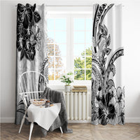 Polynesia Paisley Window Curtain Mix White Polynesian Pattern LT05 - Polynesian Pride
