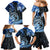 Polynesia Paisley Family Matching Mermaid Dress and Hawaiian Shirt Mix Blue Polynesian Pattern LT05 - Polynesian Pride