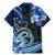 Polynesia Paisley Family Matching Mermaid Dress and Hawaiian Shirt Mix Blue Polynesian Pattern LT05 - Polynesian Pride