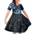 Polynesia Paisley Family Matching Short Sleeve Bodycon Dress and Hawaiian Shirt Mix Blue Polynesian Pattern LT05 Daughter's Dress Blue - Polynesian Pride