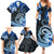 Polynesia Paisley Family Matching Summer Maxi Dress and Hawaiian Shirt Mix Blue Polynesian Pattern LT05 - Polynesian Pride