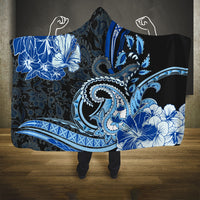 Polynesia Paisley Hooded Blanket Mix Blue Polynesian Pattern LT05 One Size Blue - Polynesian Pride