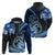 Polynesia Paisley Hoodie Mix Blue Polynesian Pattern LT05 - Polynesian Pride