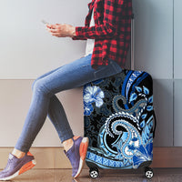 Polynesia Paisley Luggage Cover Mix Blue Polynesian Pattern LT05 - Polynesian Pride