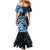 Polynesia Paisley Mermaid Dress Mix Blue Polynesian Pattern LT05 - Polynesian Pride